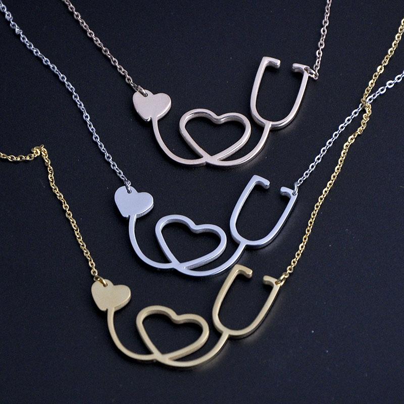 Atoztide Fashion Infinity Jesus Heartbeat Necklace For Women Stainless Steel Endless Forever Love Friendship Jewerly Gift