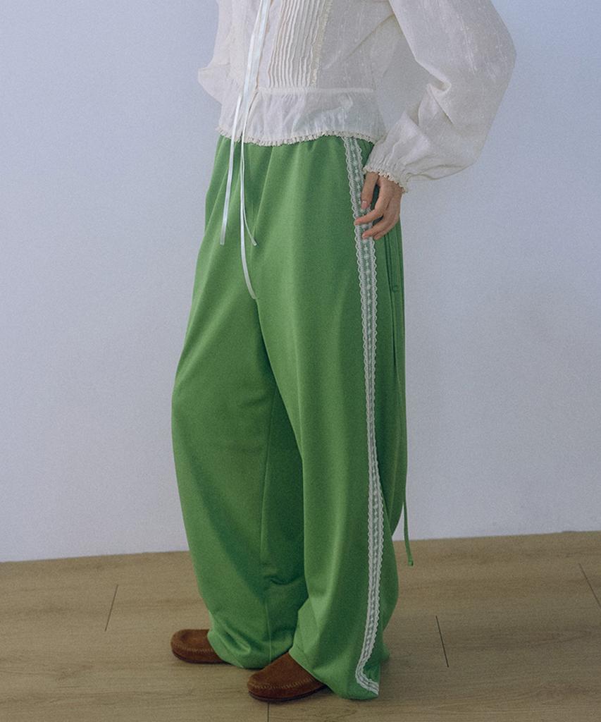 HOKUSPOKUS Air Mesh Track Pants_Olive Green