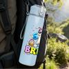 1PC Bruh Bunny Cool Cartoon Print 750ml Color Plastic Sports Water Bottle Leakproof Flip Straw Lid Suitable for Sports Office Home Use