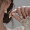 Геометрические круглые серьги с жемчугом и стразами, женские индивидуальные простые модные серьги, свадебные украшения, подарок на день рождения
