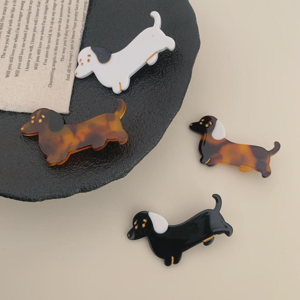 Заколки для волос в виде щенка-сосиски из мультфильма «Утконос» — симпатичная заколка для челки и боковых волос