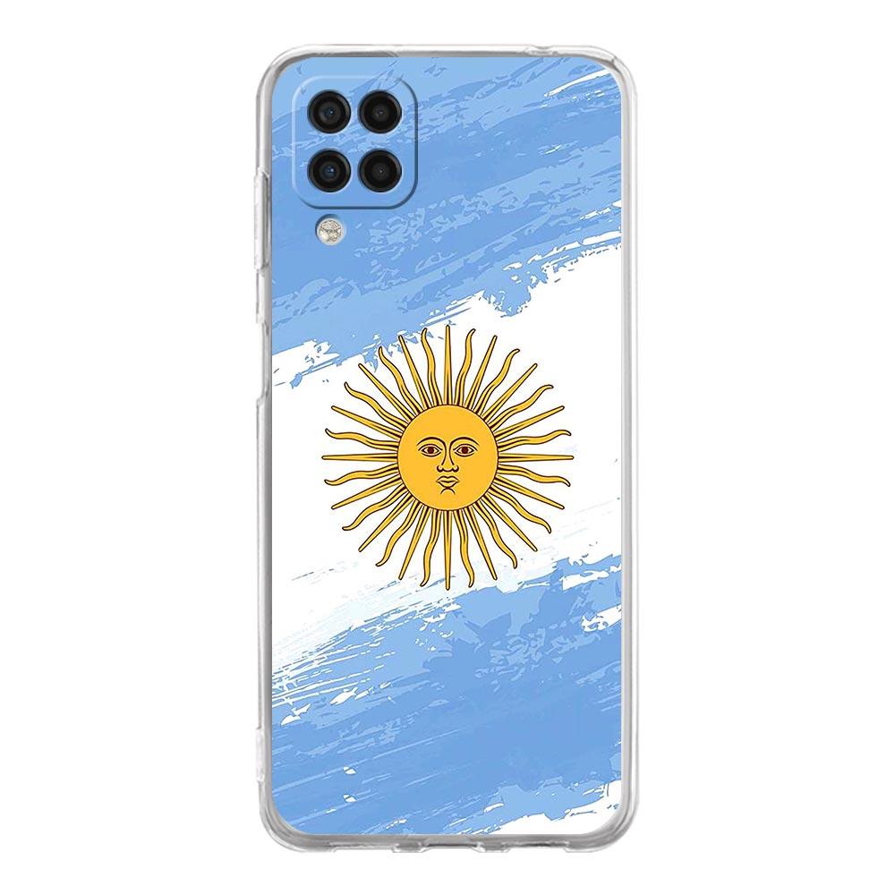 Чехол для телефона с флагом Аргентины Soccer 10 для Samsung Galaxy A51 A71 A21S A12 A11 A31 A41 A03S A13 A33 A73 A53 A52 A32 5G, прозрачный чехол