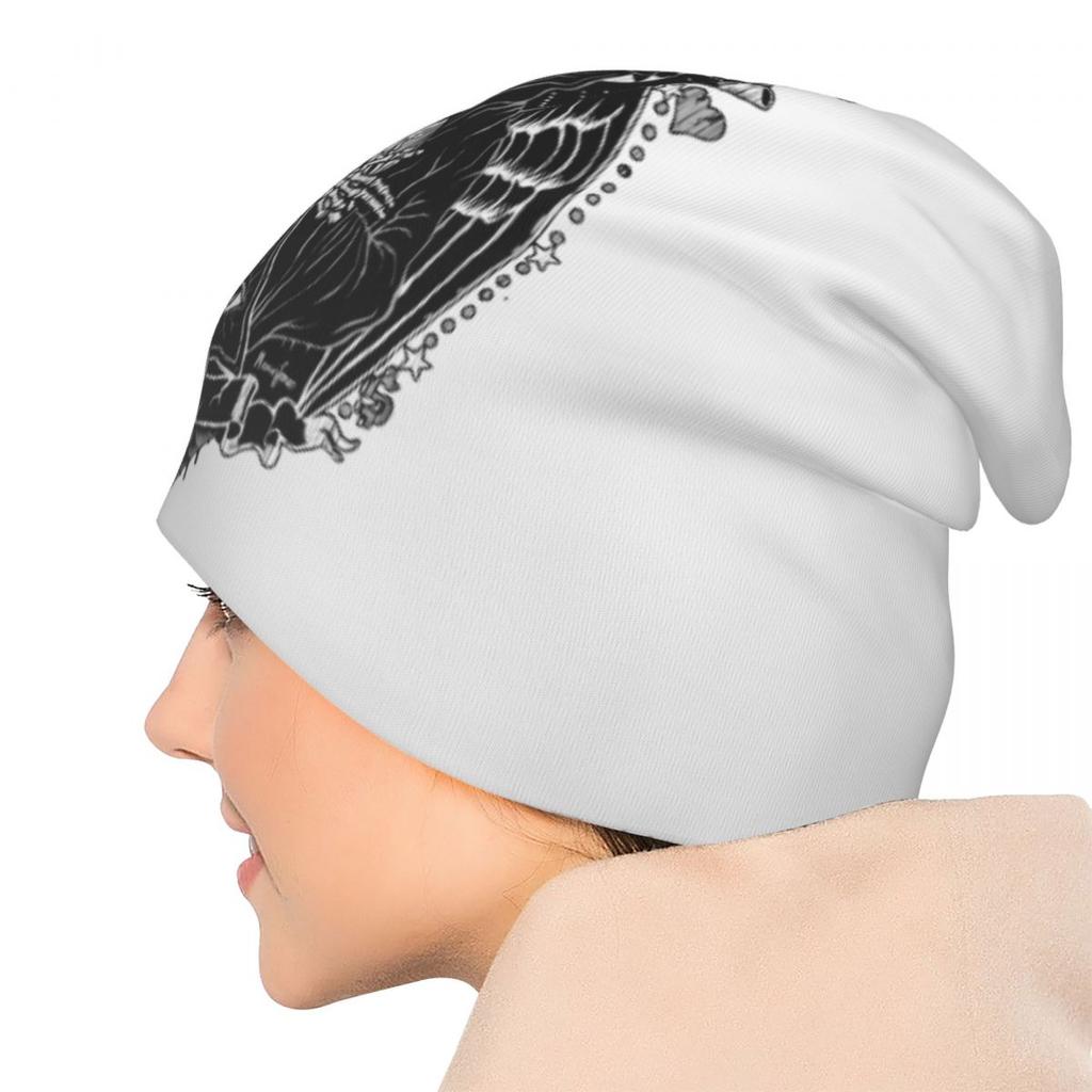 Святая Смерть Санта Муэрте Череп Skullies Шапочки Шляпа Ужасы Хэллоуин Летняя Унисекс Уличная Кепка Теплый Многофункциональный Капот Вязаная Шапка