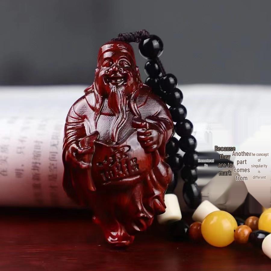 Подвеска Пиксиу из сандалового дерева: Деревянная игрушка-поделка, привлекающая богатство