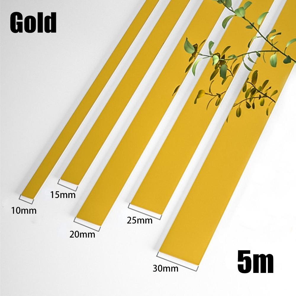 Золотая зеркальная настенная наклейка из нержавеющей стали, декоративные линии, полоса, декор для гостиной