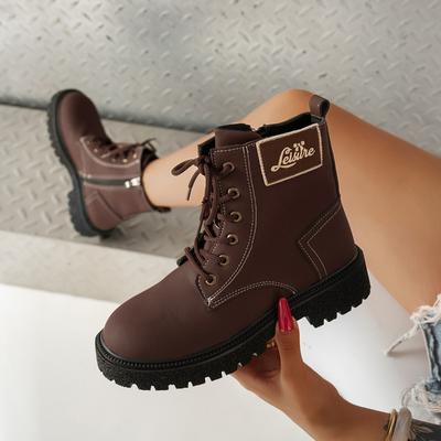 Мода 2025 Весна и Осень Новые Носки и Ботинки Универсальные Ботильоны Мотоциклетные в Британском Стиле