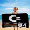 Модель компьютера Commodore 64 Микрофибра Печатное Пляжное полотенце Скалолазание Йога Пляж Плавание Бег Впитывающее Мягкое полотенце
