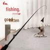 1.8m Retractable Cat Teaser Rod with Feather Attachment - Bite-Resistant, Long, Interactive Play for Boredom Relief