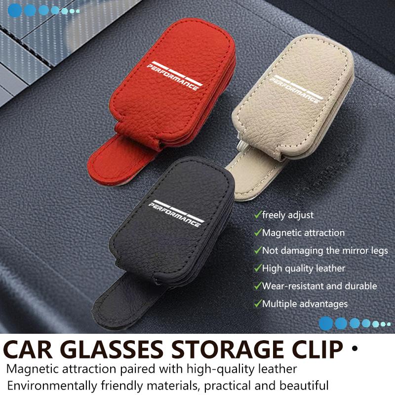 AAACE1 Car Sunglasses Holder Multifunction Glasses Clip Accessories For BMW 1 3 4 5 6 7 Series M X1 X3 Performance Alpina G20 F20