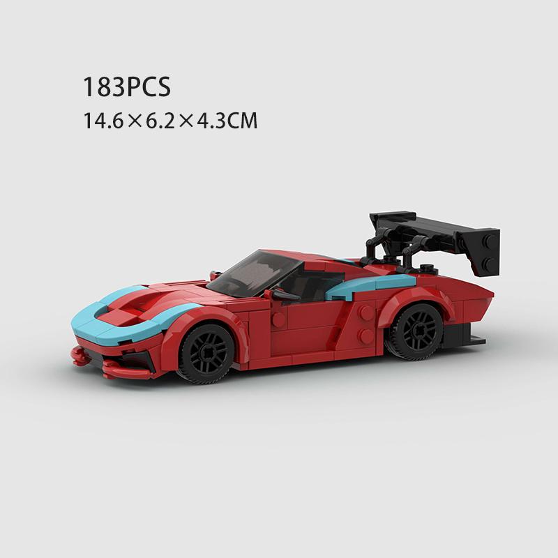 MOC Racing Sports Car Vehicle City Speed Champion Racer Technique Building Blocks Brick Set Supercar Kids Toys Boys Gifts NSX