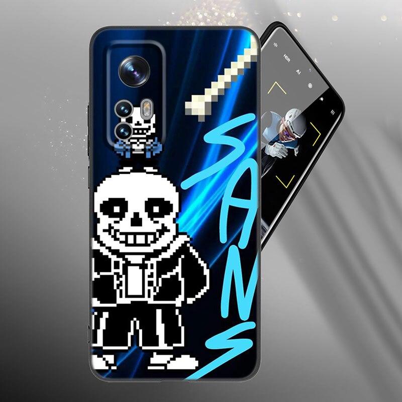 Undertale Sans Doggo Phone Case For Xiaomi Mi 10T 11i 11T Note 10 11 Lite NE F1 POCO F3 M3 X3 GT NFC M4 X4 Pro 5G Black Cover