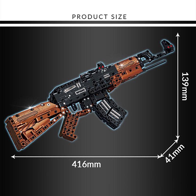 Военный MOC Пулемет M2 Снайперская винтовка K98 MP5 AK47 M4A1 Пулемет Гатлинга Строительные блоки DIY Оружие UZI Кирпичики Игрушки Для Детей Подарки