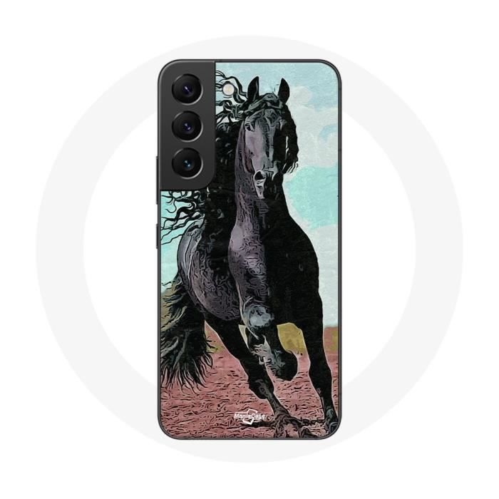 Case for Samsung Galaxy S21 FE The Black Horse of the Friesian Breed