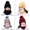 Knitted Women Hat Neck Warmer Winter Scarf Set for Commute Cycling Ski Russian Cossack Caps for Winter