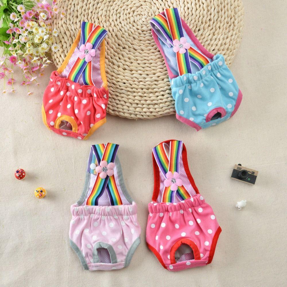 XS~XL Dog Physiological Pants Polyester Dog Menstrual Pants Breathable Puppy Underwear Briefs Dog