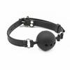 SM gag sex ball with hole soft rubber gag large, medium and small full silicone gag export source sex gag