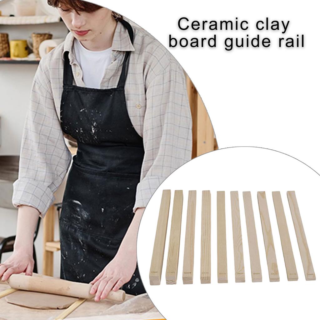 10/20 штук 5/10 размера Rolling Mud Stick Guide Clay Rocking Pin Guides Pottery Tool Clay Tool for Pottery Teaching