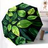 1 шт. Автоматический складной зонт «Лист и природа» с кнопкой One Touch, Ветрозащитная конструкция, Легкий портативный зонт для женщин и мужчин 6137