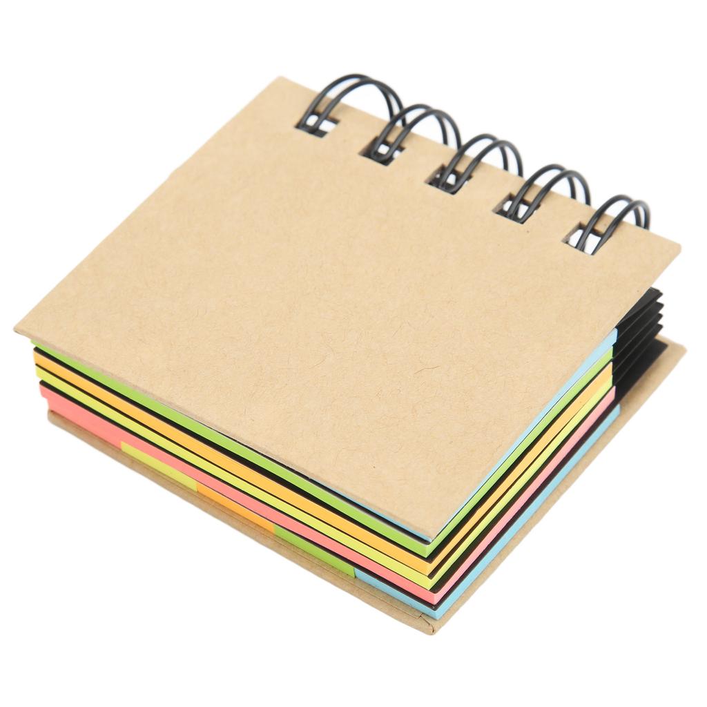 Цветной карманный блокнот с двойной спиралью, выдолбленный, небольшой портативный, для учебы, для заметок, для бизнеса, офиса N