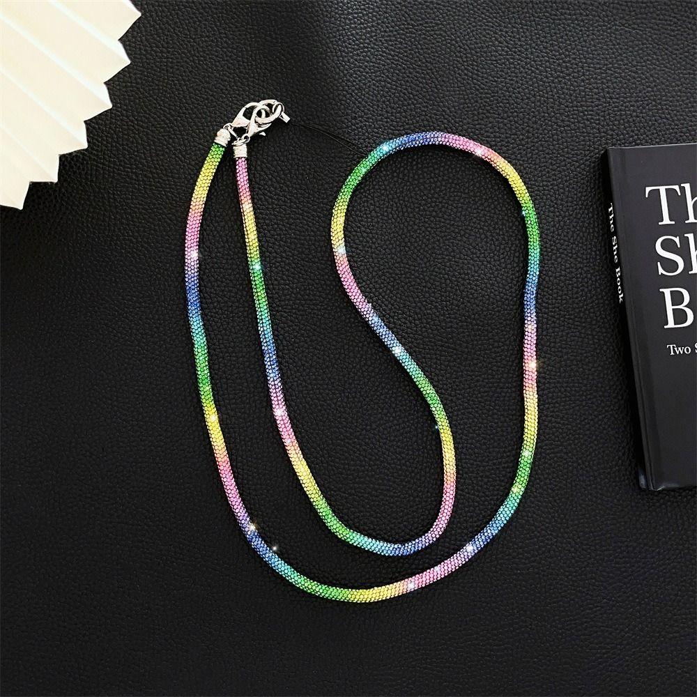 Crystal Rhinestone Phone Lanyard Bling Bling Hanging Cord Phone Anti-lost Rope  Phone Accessories