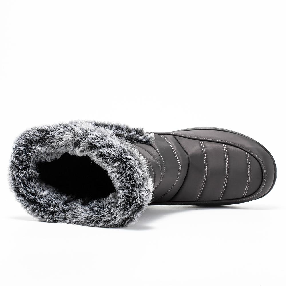 Непромокаемые женские зимние ботинки, коллекция 2024 года, женские зимние ботинки, теплые ботильоны из искусственного меха, женские утепленные плюшевые нескользящие хлопковые ботинки, женские