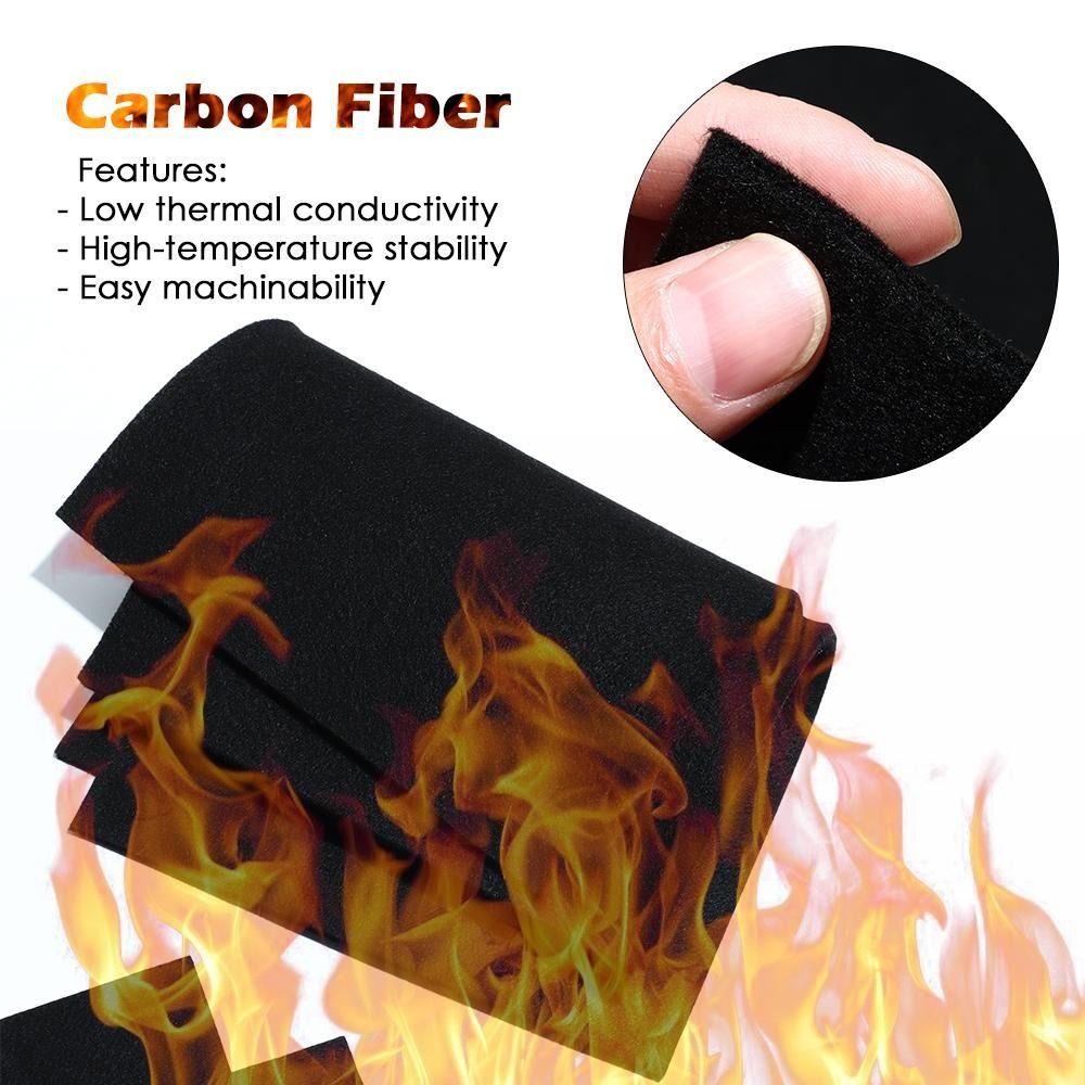 High Temp Carbon Fiber Felt Felt Torch Shield Pack Practical Carbon Fiber Insulation Welding