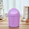 Mini Trash Can Swing Lid Waste Basket Garbage Bin for Office Car