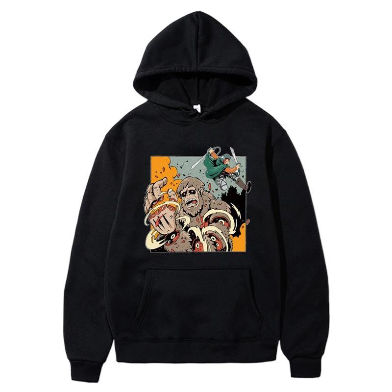Атака титанов Разведкорпус Мужские толстовки Мальчики Харадзюку Девочки Хип-хоп Пуловер Фэнси Музыка Повседневная Свободная Толстовка