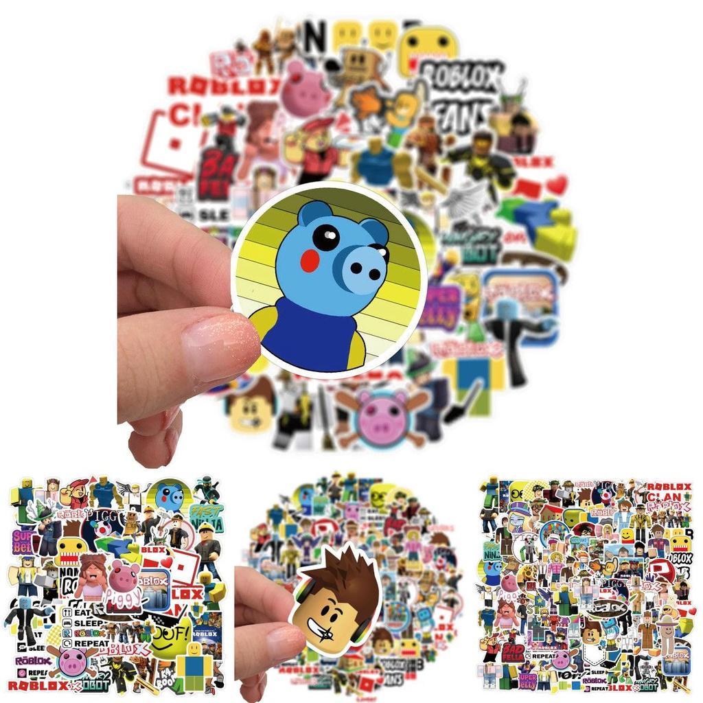 100 шт. ярких наклеек Roblox, идеально подходящих для ноутбуков, велосипедов и скейтбордов