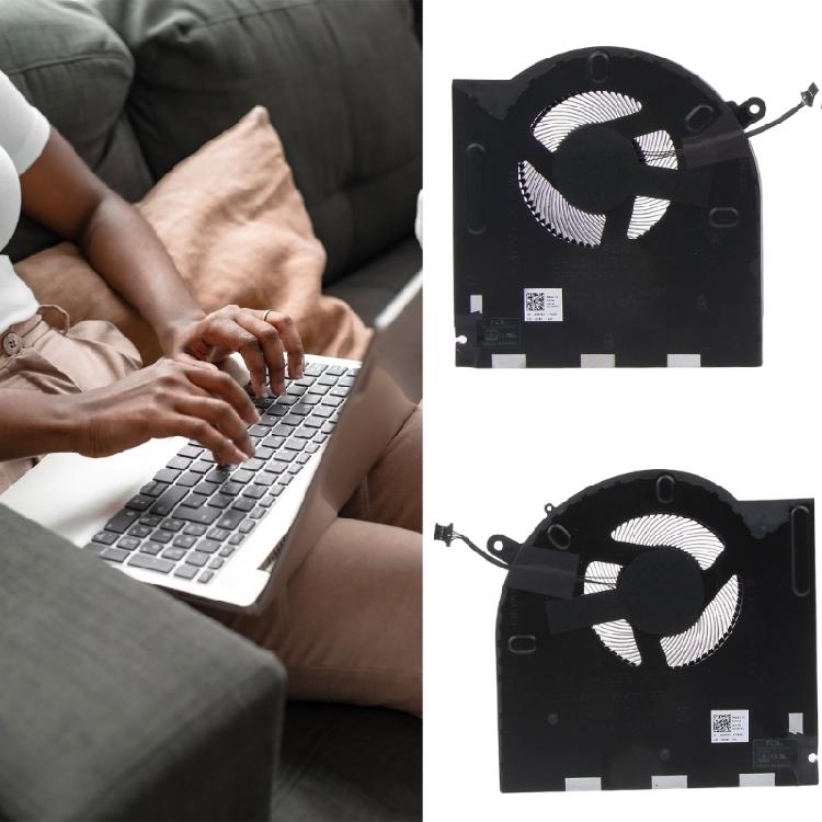 Replacement Cooling Fan Laptop CPU GPU Cooler Repair Spare Heatsink for Alienware M17 R3 M17 R4 P45E Quiet Heat Radiato