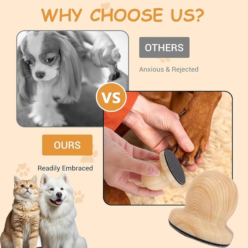 Generic Dog Nail File with 4 Pcs Replacement Frosted Sheets, Scratch Board Pad for Dog and Cat Nails Grinder