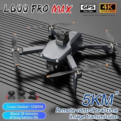 Новый L600 PRO MAX / PRO GPS Дрон Профессиональная 4K Камера 3-осевой Подвес Аэро FPV Бесщеточный Избегание Препятствий Складной Квадрокоптер Дрон