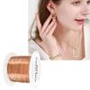0.3mm Copper Wire Roll Colorfast Beading Wire Jewelry Cord for Crafts and Artist