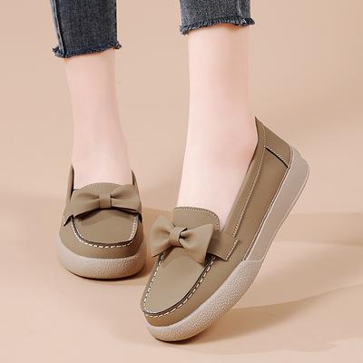 Туфли-лодочки с большим бантом женская модная повседневная женская обувь