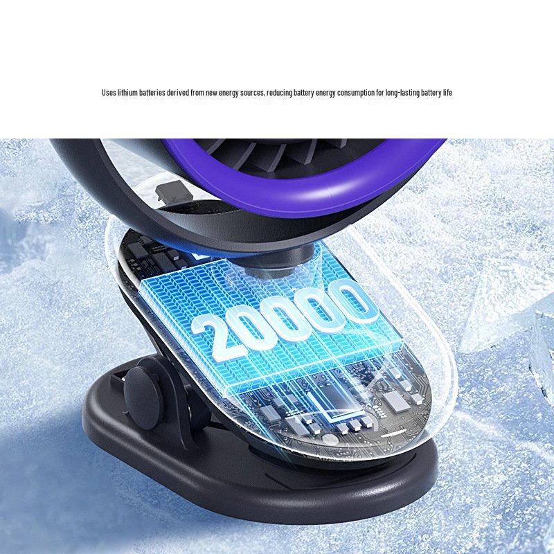 Портативный oscillating зажимной настольный вентилятор с аккумулятором 4000 мАч, штекер CN (адаптер в комплекте)