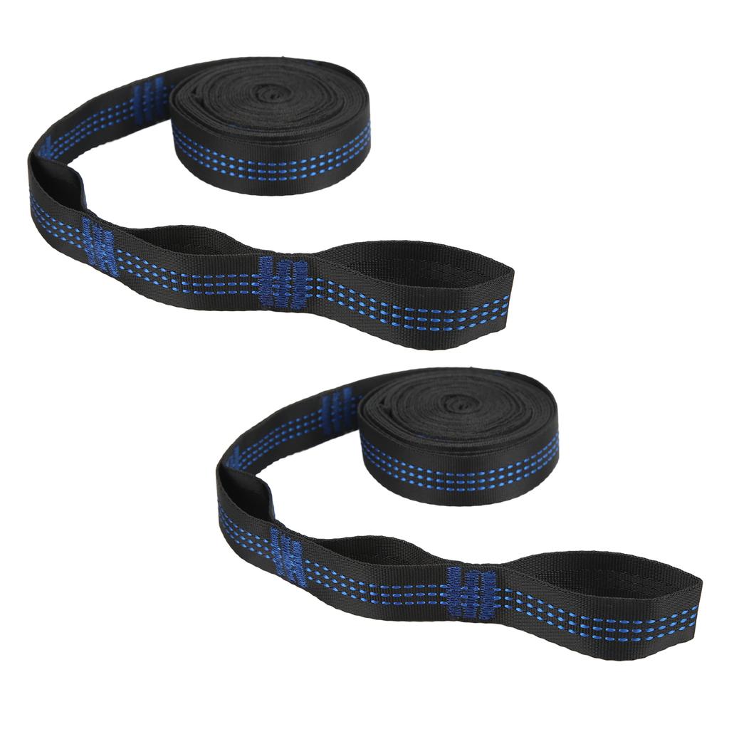 2 упаковки ремней для гамака, походные подвесные веревки, высокая несущая способность с 2 стальными карабинами