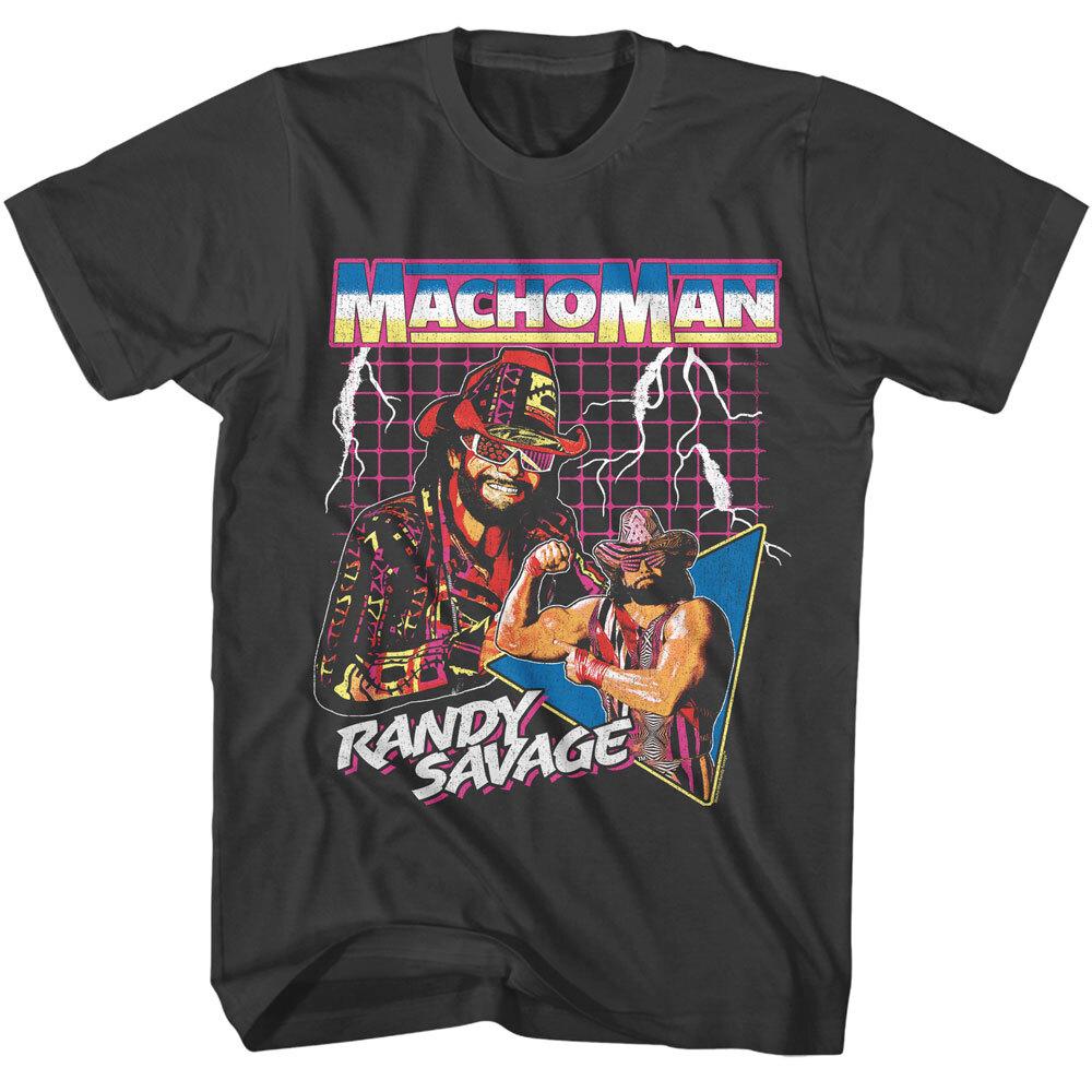 Мужская футболка Macho Man Randy Savage Pimpin Lightning Bolts Легенда рестлинга WWE Унисекс футболка