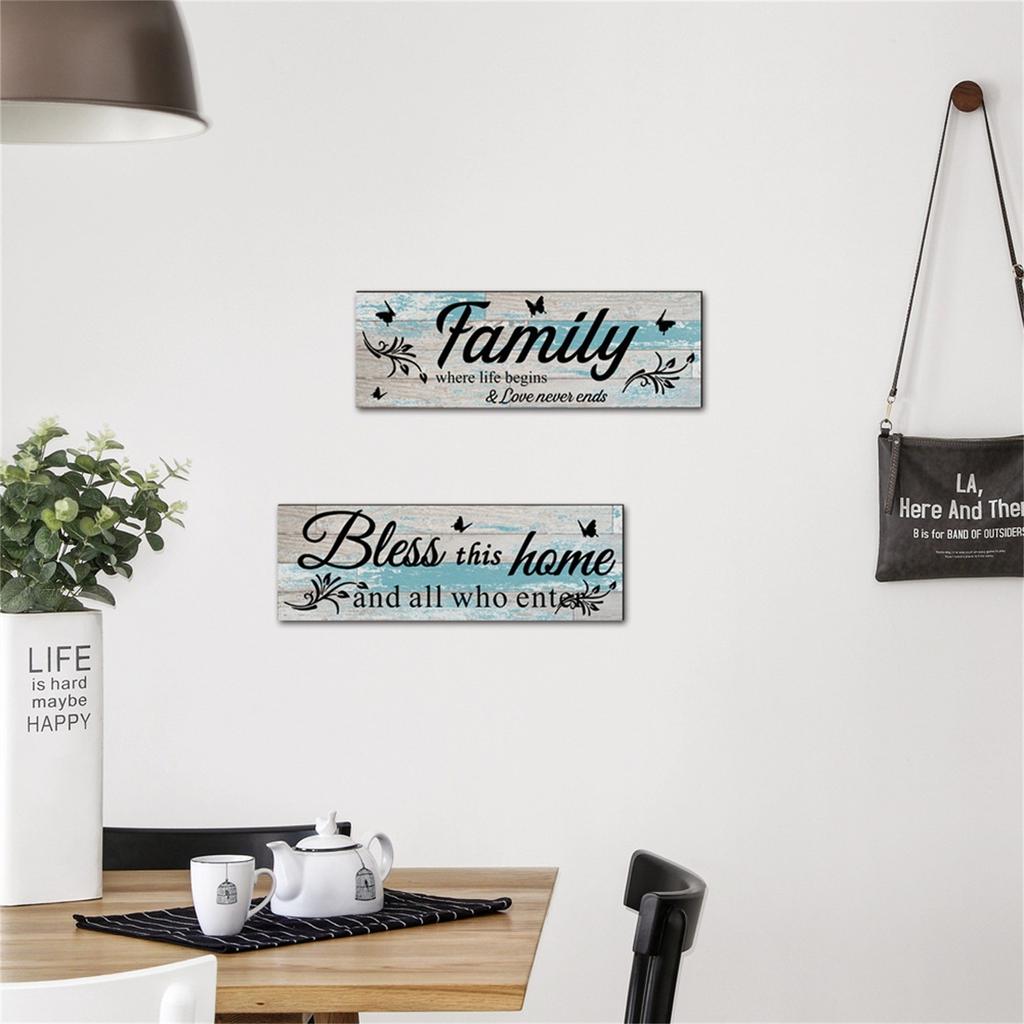 Деревянные вывески для дома, семейного настенного художественного декора для спальни, гостиной, офиса, домашнего декора