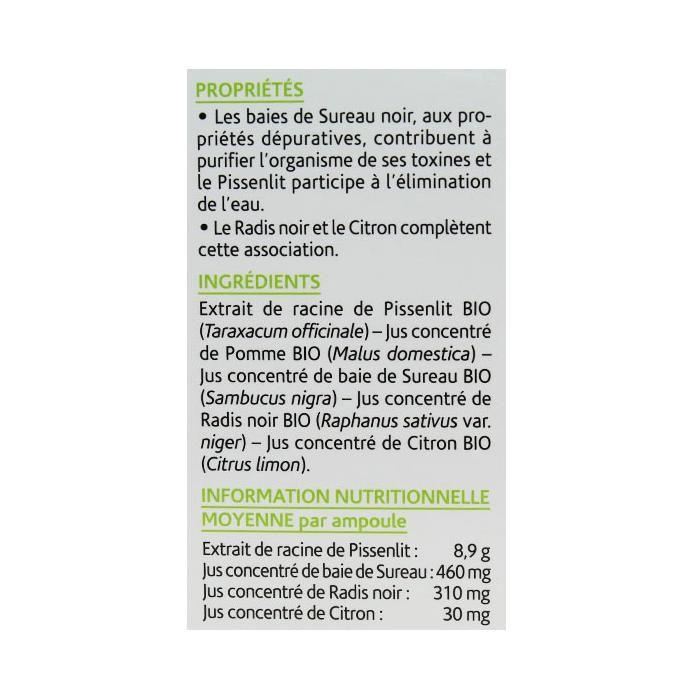 Arkopharma Arkofluides Détox Bio 20 ampoules