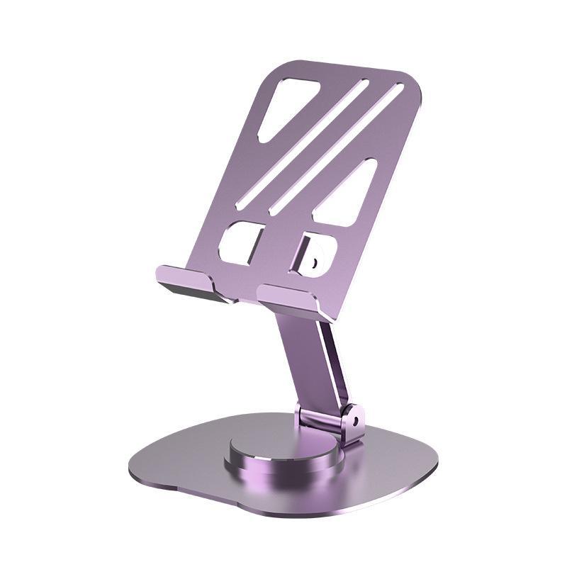 Цельнометаллическая универсальная складная подставка для телефонов и планшетов с вращением на 360°