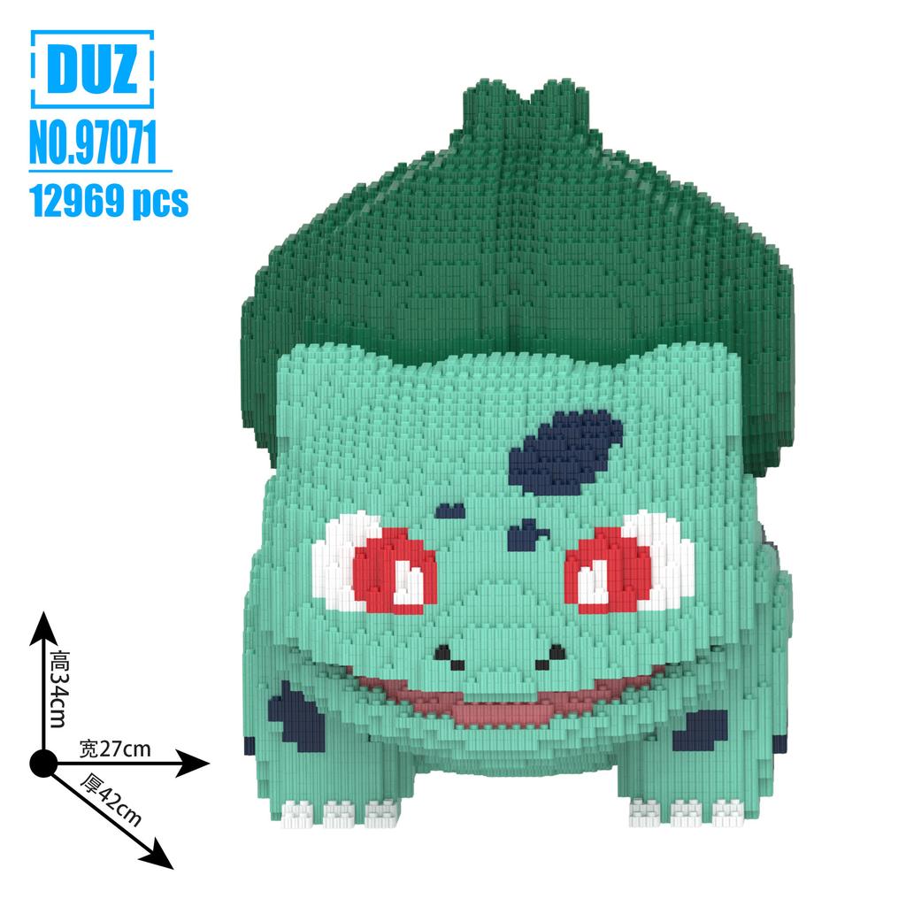 Big Pokemon Squirtle Charmander Magic Building Block Cartoon Horse Joker Model Toy Dragon Assembled Bricks Figure For Kids Gift