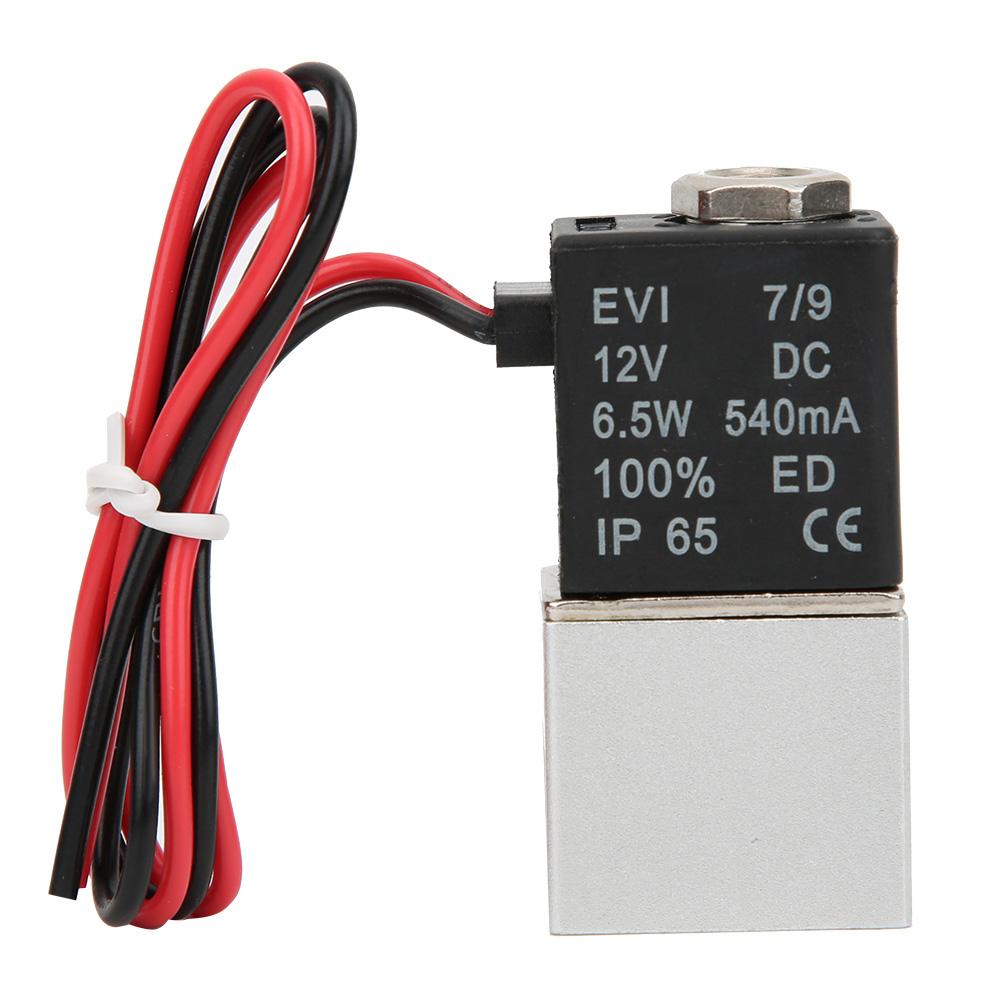 Быстродействующий электромагнитный клапан Вода Воздух Масло 2-позиционный 2-ходовой Корпус клапана из алюминиевого сплава DC12V G1/4"