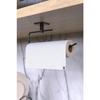 Black Roll Towel Holder Napkin Holder Adhesive Practical Bathroom Kitchen Hanger Paper Roll Towel Holder