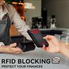 Стильный двухслойный кошелек с блокировкой RFID и выдвижным отделением для карт, идеальный подарок для мужчин billeteras carteras de hombre mens wallets men
