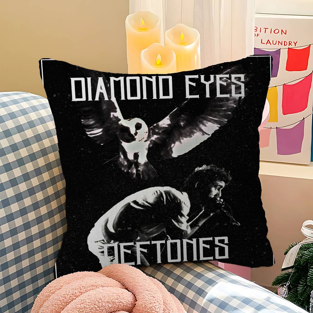 Классическая Подушка-Подушка для Офиса с Логотипом Группы D-Deftones, Чехол на Подушку для Автомобиля 45X45 см, Подушка для Поясницы, Чехол на Подушку для Дивана