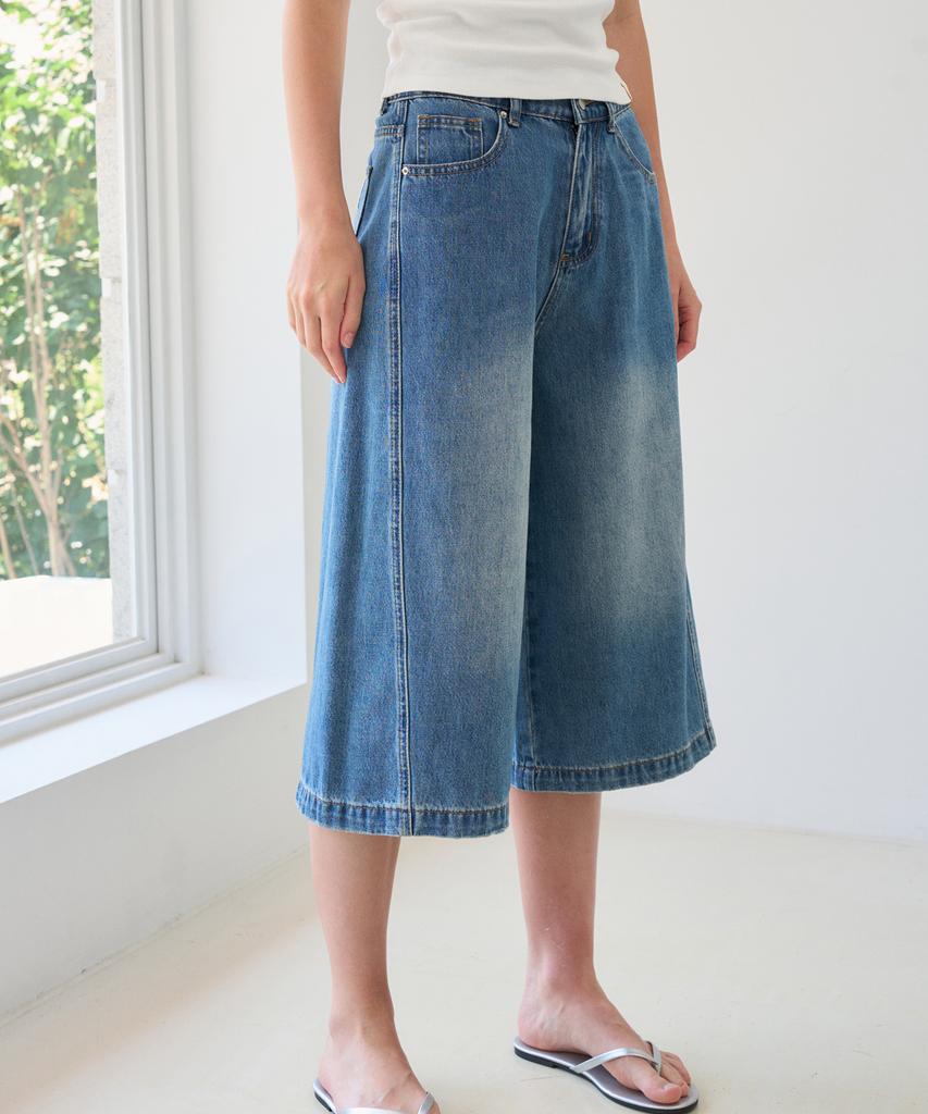 HAINT Merdin Denim Bermuda Pants 3Col_Blue
