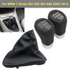 5/6 Speed Gear Shift Knob Shifter Lever Stick Gaiter Boot Cover Cars Accessories for BMW 1 Series E81 E82 E87 E88 2003-2013