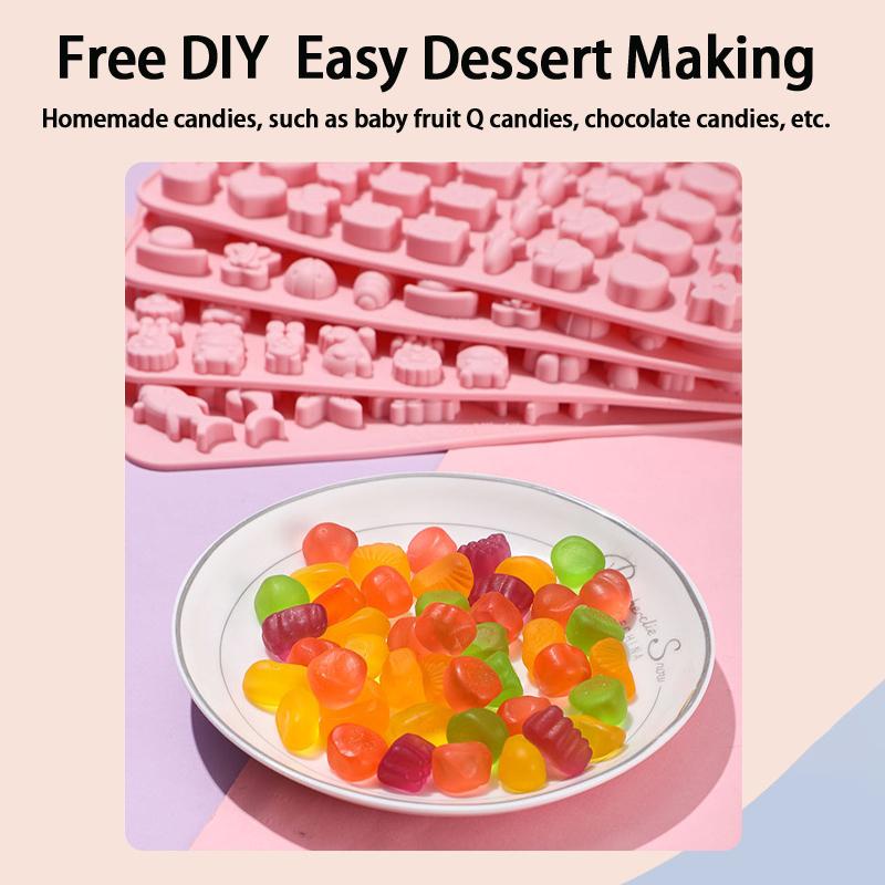 Силиконовые формы для мини-мармелада пищевого качества, формы для DIY конфет и печенья, термостойкие формы для выпечки