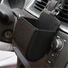 1pc Car Dashboard Storage Bag Leather Hanging Tidy Organizer Phone Glasses Holder Car Accessories