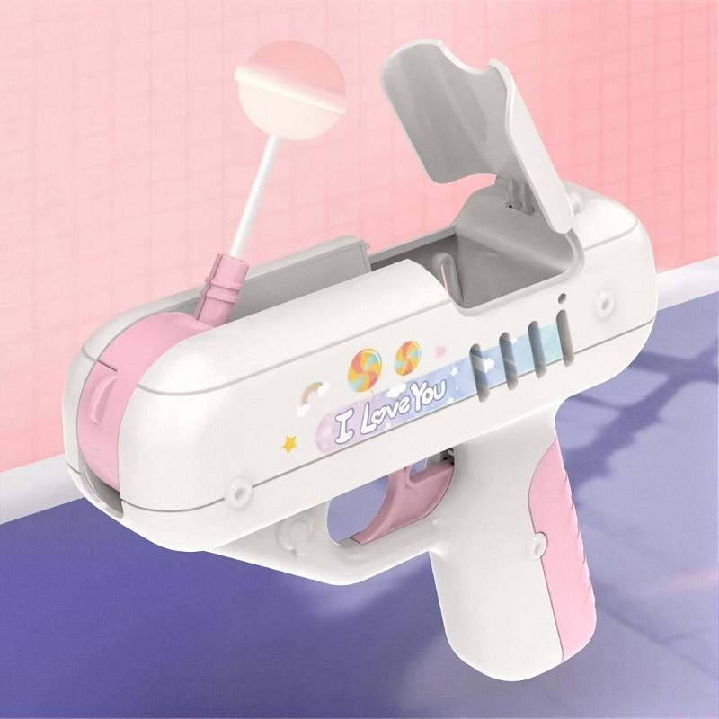 Lollipop Launching Guns With Music and Light Effect Funny Candy Guns Holder For Children Birthday Christmas Gift